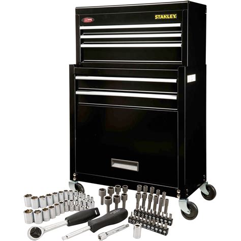 stanley 2 foot metal tool box|stanley rolling tool box metal.